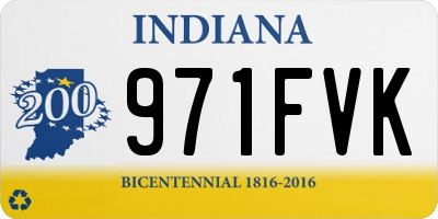 IN license plate 971FVK