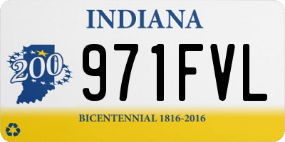 IN license plate 971FVL