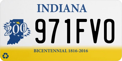 IN license plate 971FVO