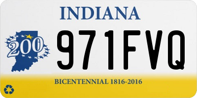 IN license plate 971FVQ