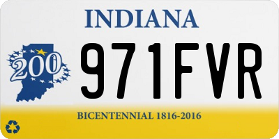 IN license plate 971FVR