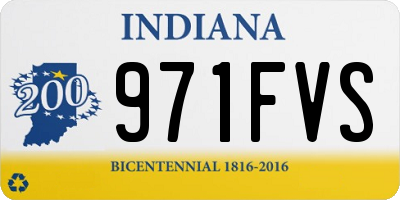 IN license plate 971FVS