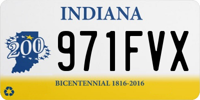 IN license plate 971FVX