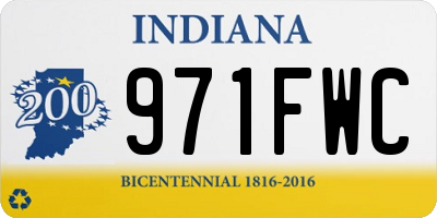IN license plate 971FWC