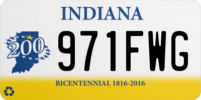 IN license plate 971FWG