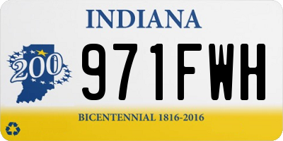 IN license plate 971FWH
