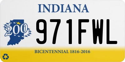 IN license plate 971FWL