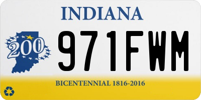IN license plate 971FWM