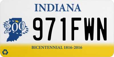 IN license plate 971FWN