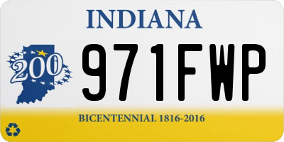 IN license plate 971FWP