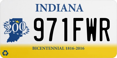 IN license plate 971FWR