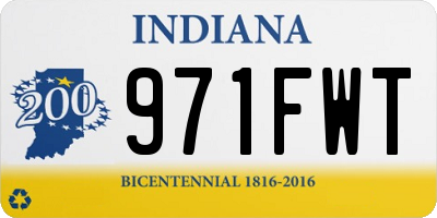 IN license plate 971FWT