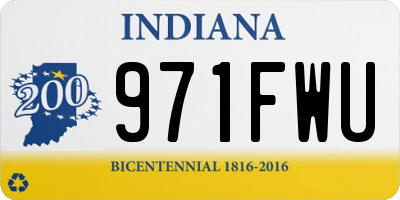 IN license plate 971FWU