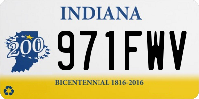 IN license plate 971FWV