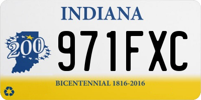 IN license plate 971FXC