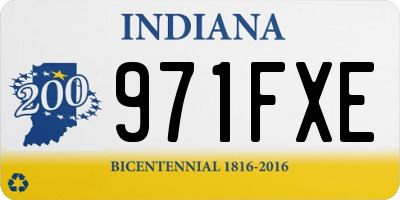 IN license plate 971FXE
