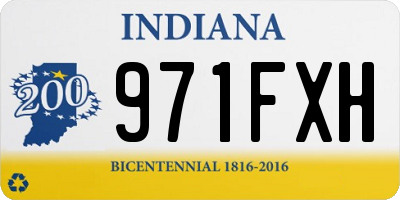 IN license plate 971FXH