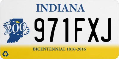 IN license plate 971FXJ