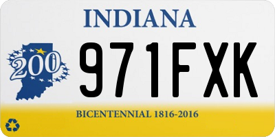 IN license plate 971FXK