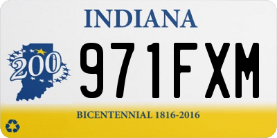 IN license plate 971FXM