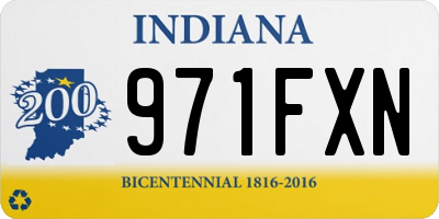 IN license plate 971FXN