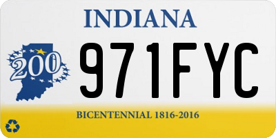 IN license plate 971FYC