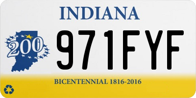 IN license plate 971FYF