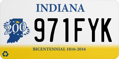IN license plate 971FYK