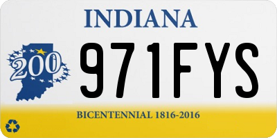IN license plate 971FYS