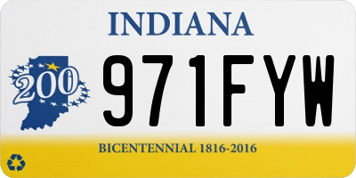 IN license plate 971FYW