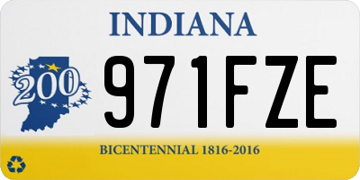 IN license plate 971FZE