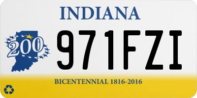 IN license plate 971FZI