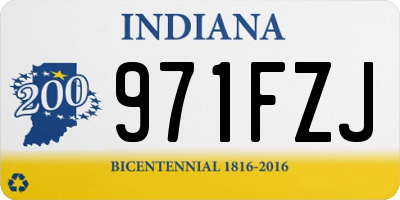 IN license plate 971FZJ