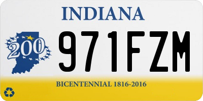 IN license plate 971FZM