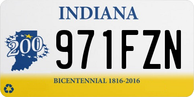 IN license plate 971FZN