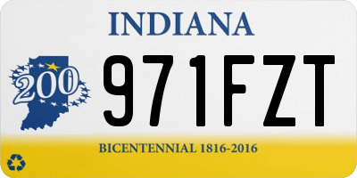 IN license plate 971FZT