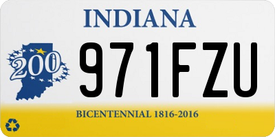 IN license plate 971FZU