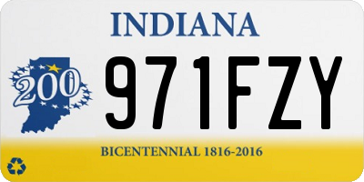 IN license plate 971FZY