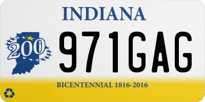 IN license plate 971GAG