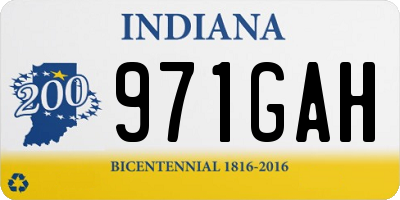 IN license plate 971GAH