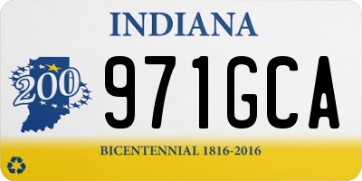 IN license plate 971GCA