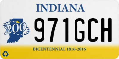 IN license plate 971GCH