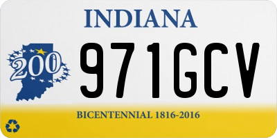 IN license plate 971GCV