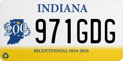 IN license plate 971GDG