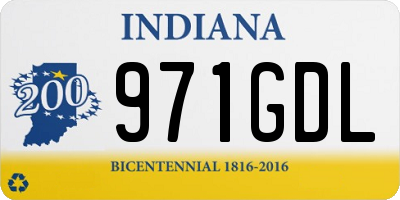IN license plate 971GDL