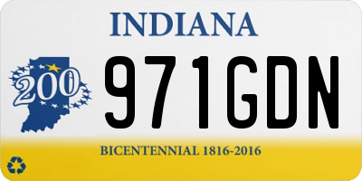 IN license plate 971GDN