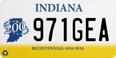 IN license plate 971GEA