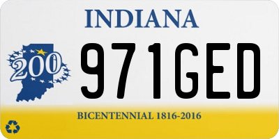IN license plate 971GED