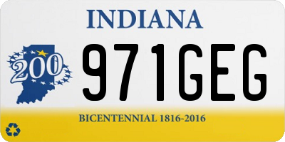 IN license plate 971GEG