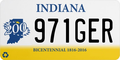IN license plate 971GER